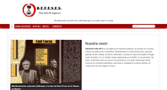 Desktop Screenshot of defesesfinearts.com